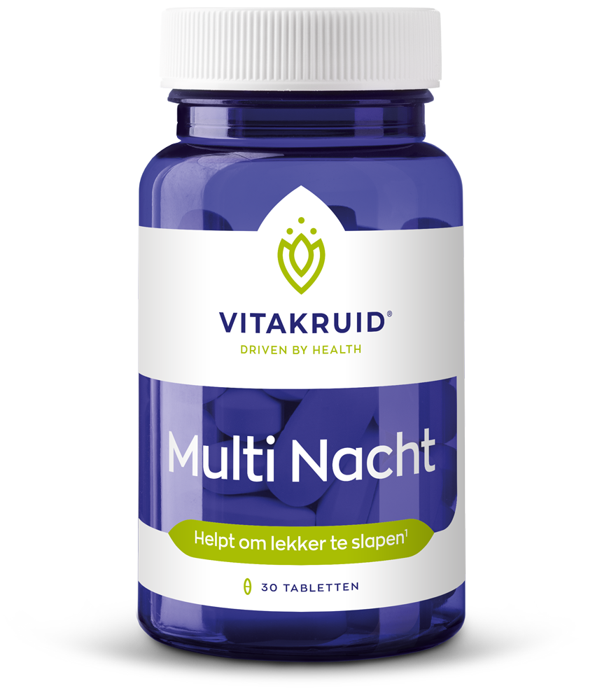 Vitakruid Multi Nacht Hd 100% Vegan (30 tabletten)