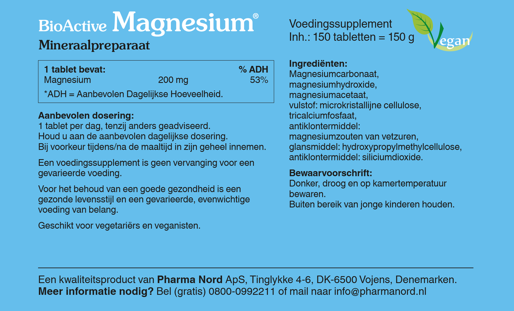 Pharma Nord BioActive Magnesium (150 tabletten)
