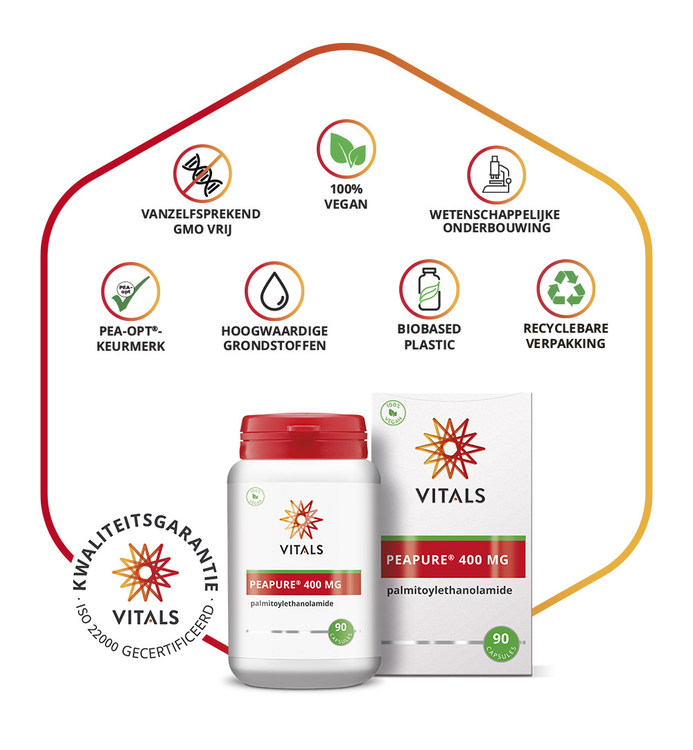 Vitals Peapure 400 Mg Palmitoylethanolamide (90 vega capsules) - image 4