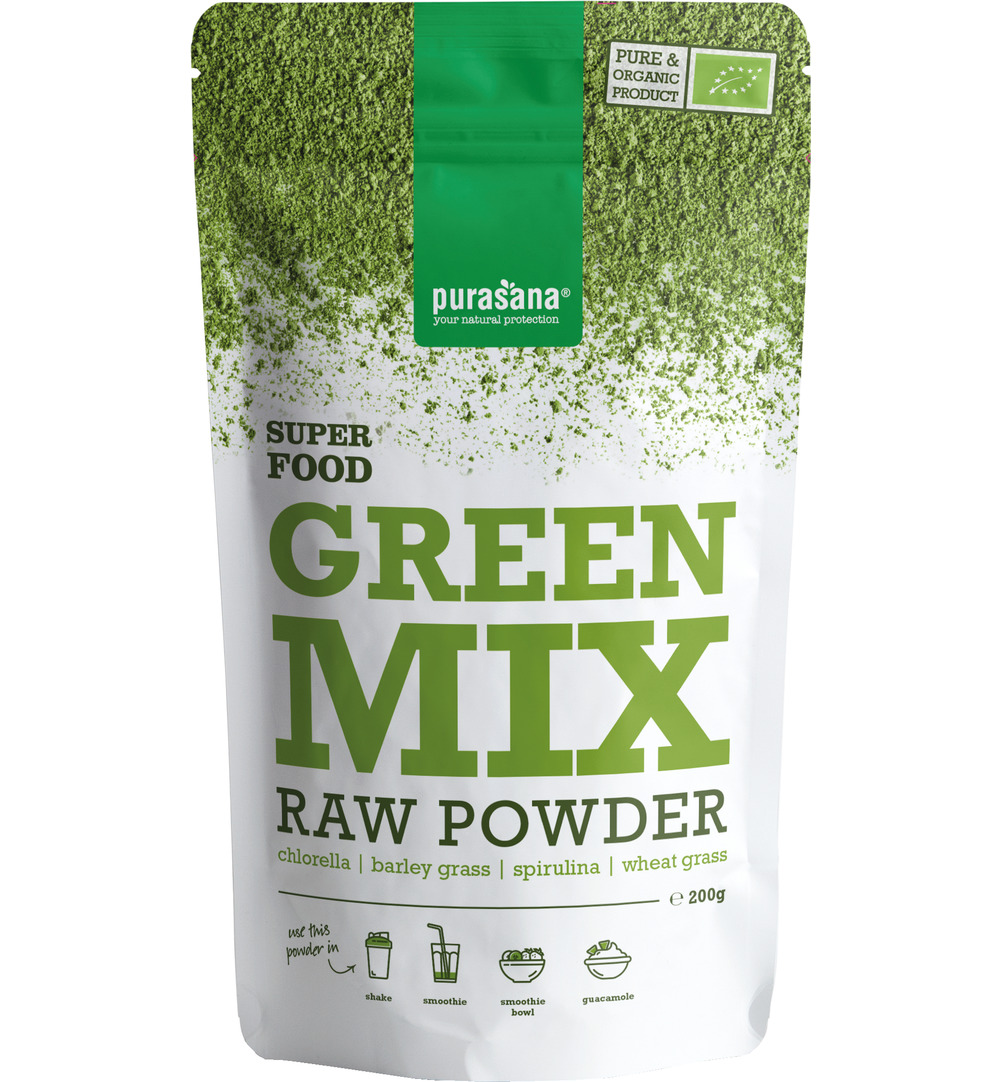 Purasanagreen Mix Poeder/Poudre Vegan Bio (200 gr)