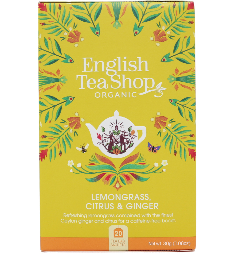 English Tea Shop Lemongrass ginger citrus bio (20 zakjes)