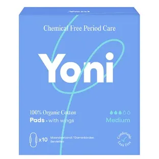 Yoni Maandverband Medium Met Wings (10 stuks)