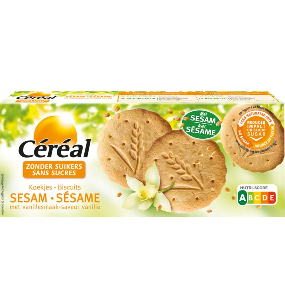 Céréal Sesam vanille koek (132 gr)