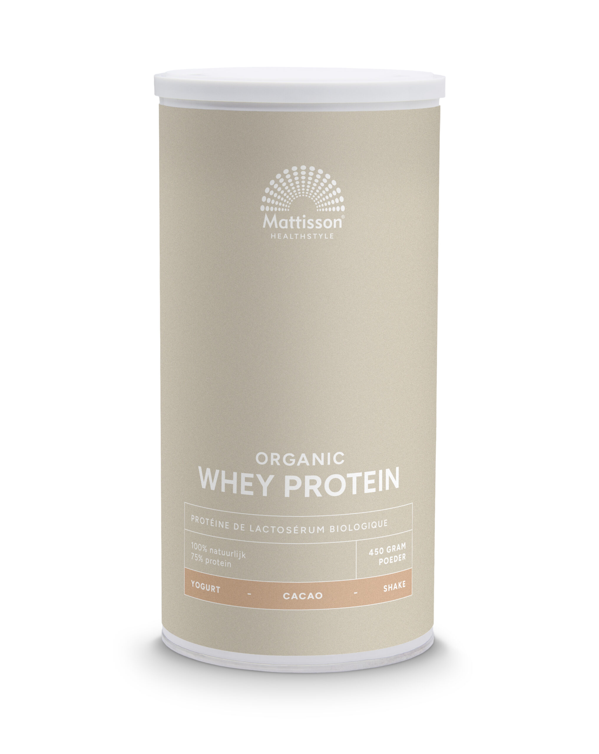 Mattisson Wei Whey Proteine Cacao 75% Bio (450 gr)