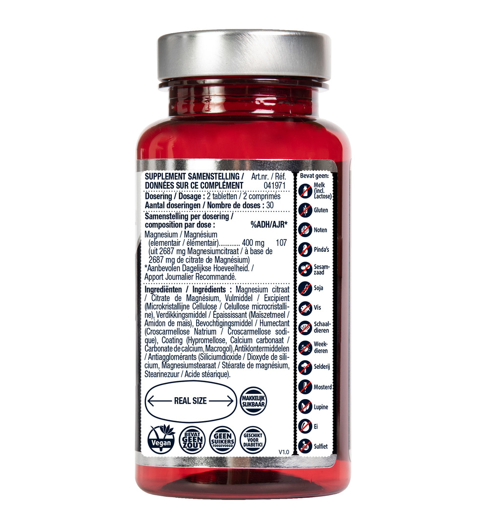 Lucovitaal Magnesium Citraat 400mg (60 tabletten)