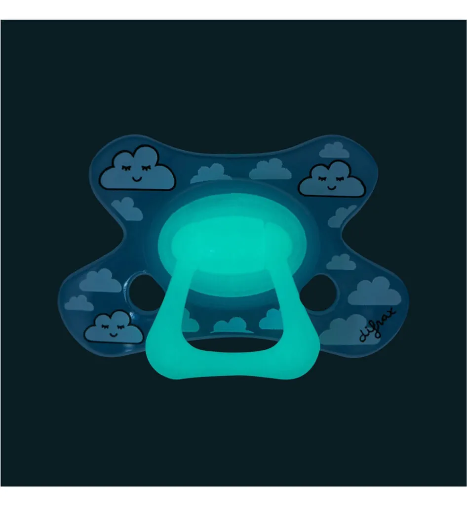 Difrax Fopspeen dental 12+ maanden glow in the dark (1 stuk)