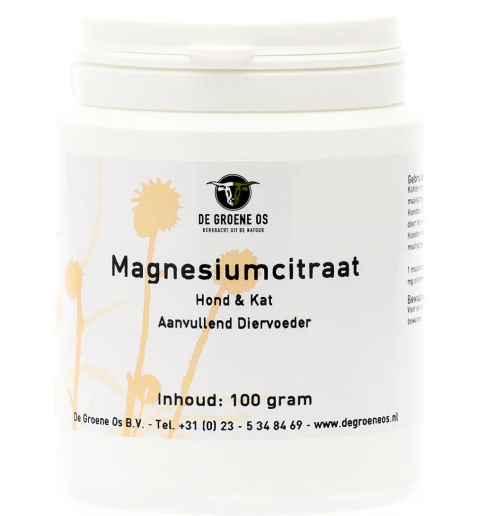 Degroene Os Magnesiumcitraat Hond/Kat (100 gr)