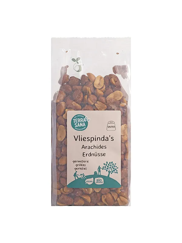 TerraSana Pinda vlies met zout geroosterd bio (250 gr)
