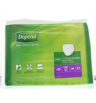 Depend Slip super plus maat M (15 stuks)
