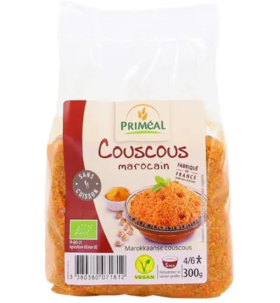 Priméal Couscous Marokkaans Bio (300 gr)