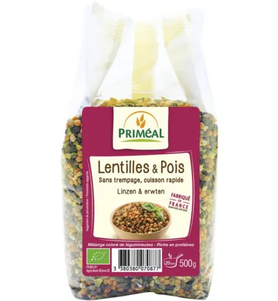 Priméal Linzen En Erwten Bio (500 gr)