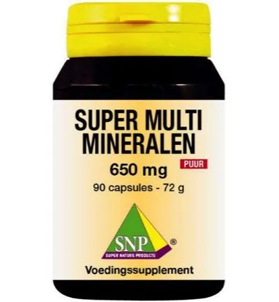 Snp Super multi mineralen 650 mg puur (90 capsules)