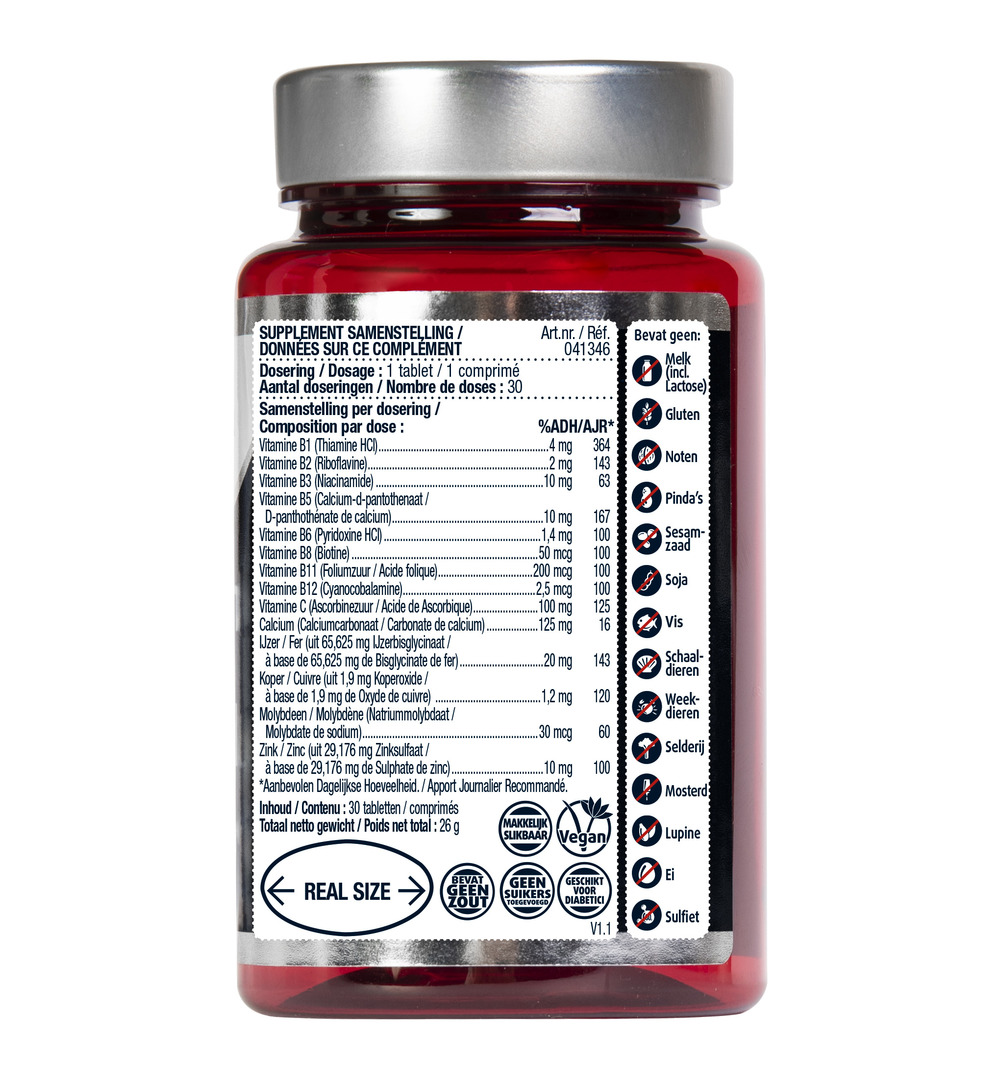 Lucovitaal Sterk IJzer Complex (30 tabletten)