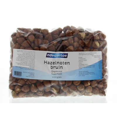 Nova Vitae Hazelnoten Bruin Ongebrand Raw (1000 gr)