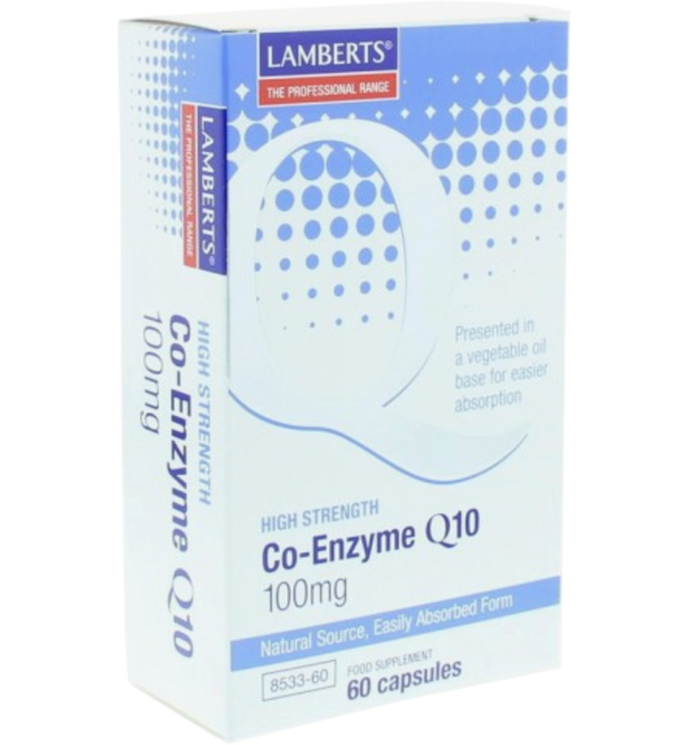 Lamberts Co enzym Q10 100mg (60 vega capsules)