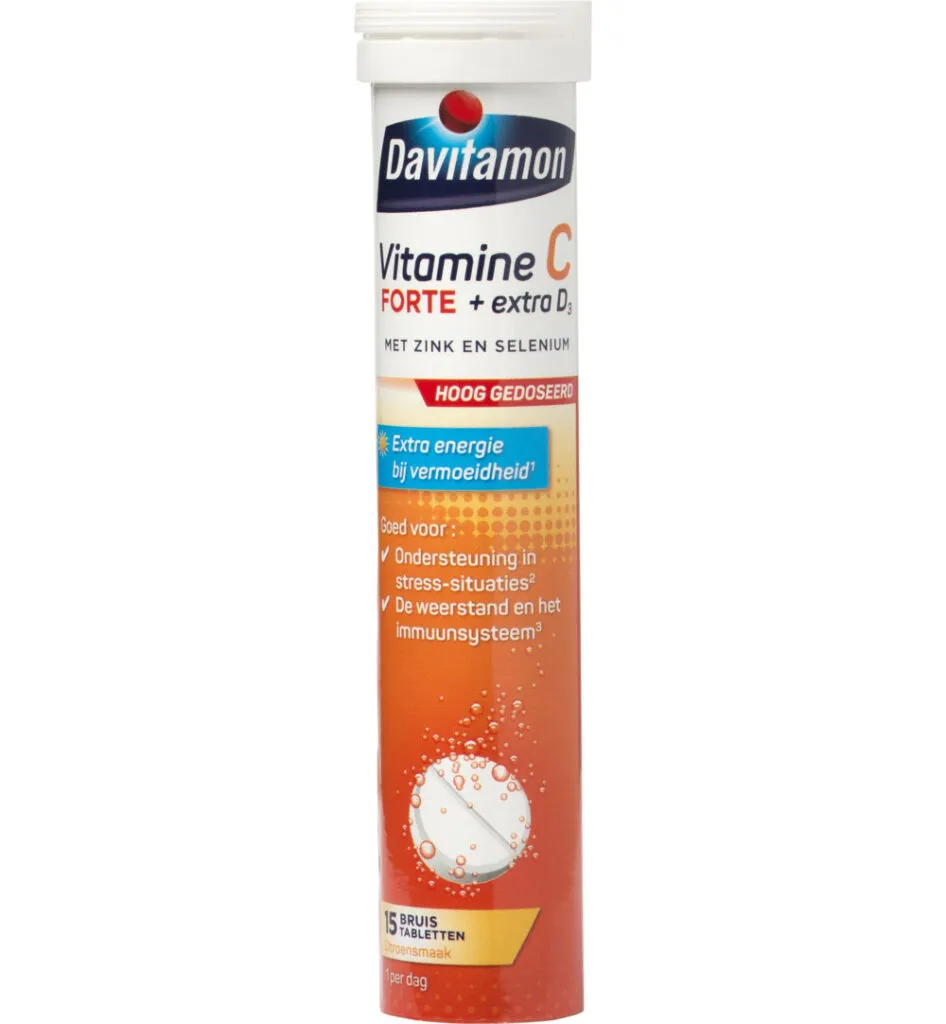 Davitamon Vitamine C & D3  (15 bruistabletten)
