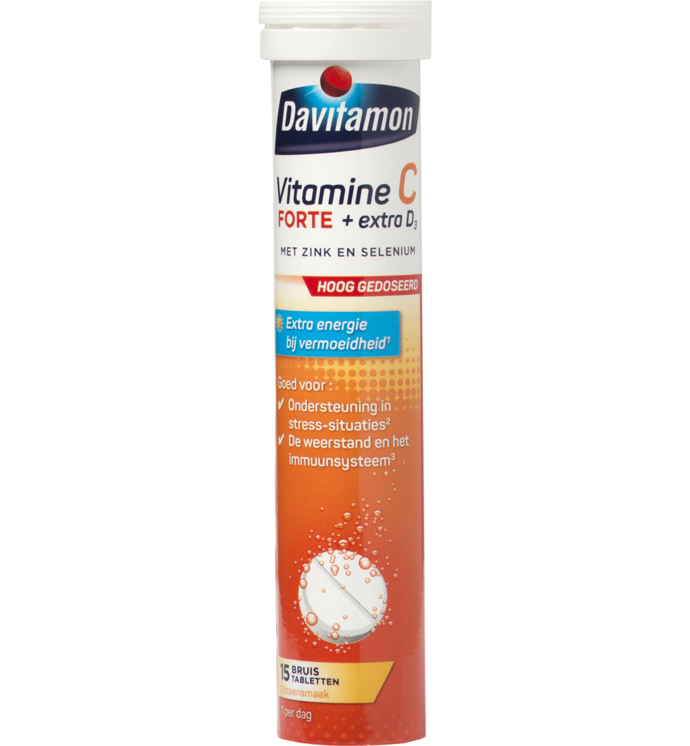 Davitamon Vitamine C & D3  (15 bruistabletten)