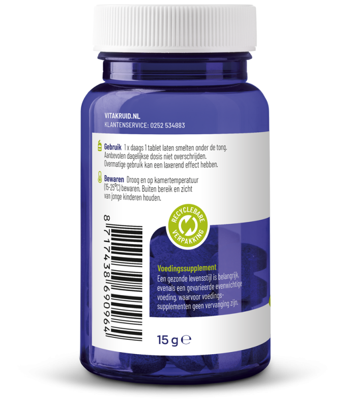 Vitakruid B12 5000 Mcg Actief Methylcobalamine Vitamine (60 tabletten)