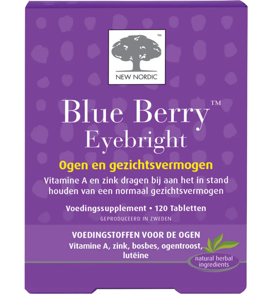 New Nordic Blue berry eyebright (120 tabletten)