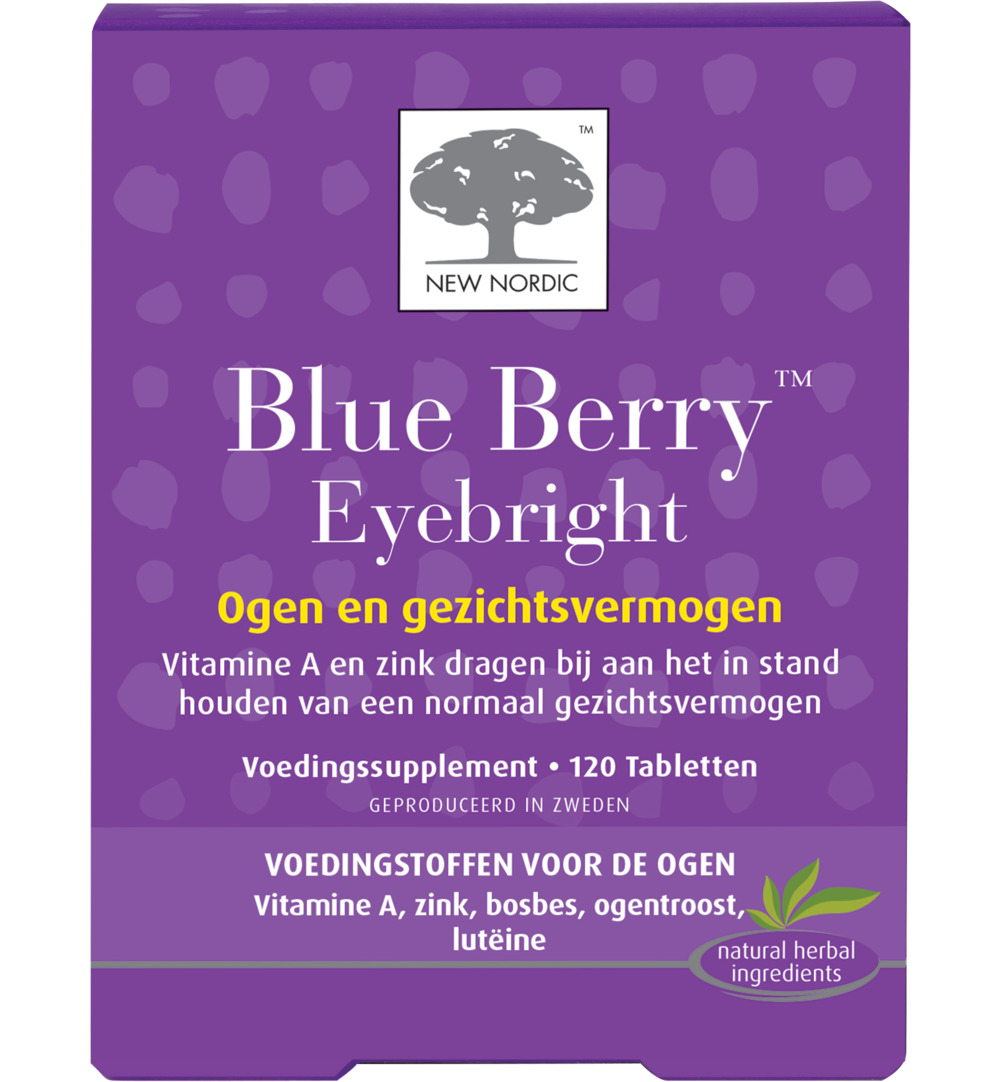 New Nordic Blue berry eyebright (120 tabletten)