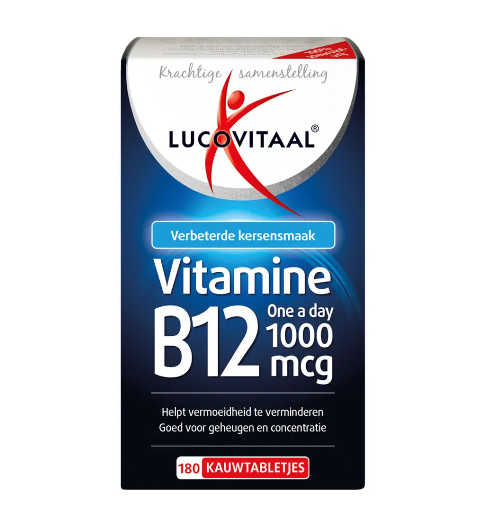 Lucovitaal Vitamine B12 1000mcg (180 kauwtabletten)