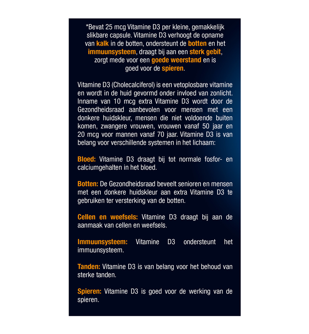Lucovitaal Vitamine D3 25mcg (365 capsules) - image 5