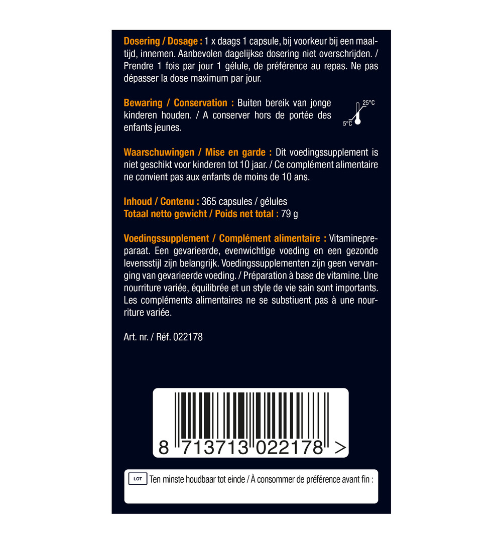 Lucovitaal Vitamine D3 25mcg (365 capsules) - image 6