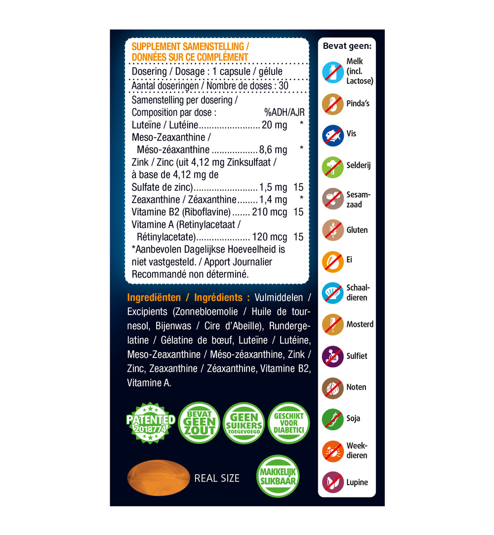 Lucovitaal Ogen Scherp Zien & Vochtbalans (30 capsules) - image 2