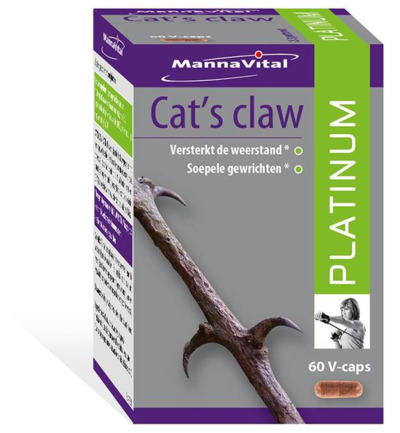 Mannavital Cats claw platinum (60 capsules)