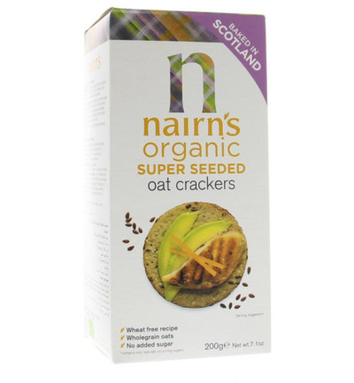 Nairns Oatcakes Organic Seeded Bio (200 gr)