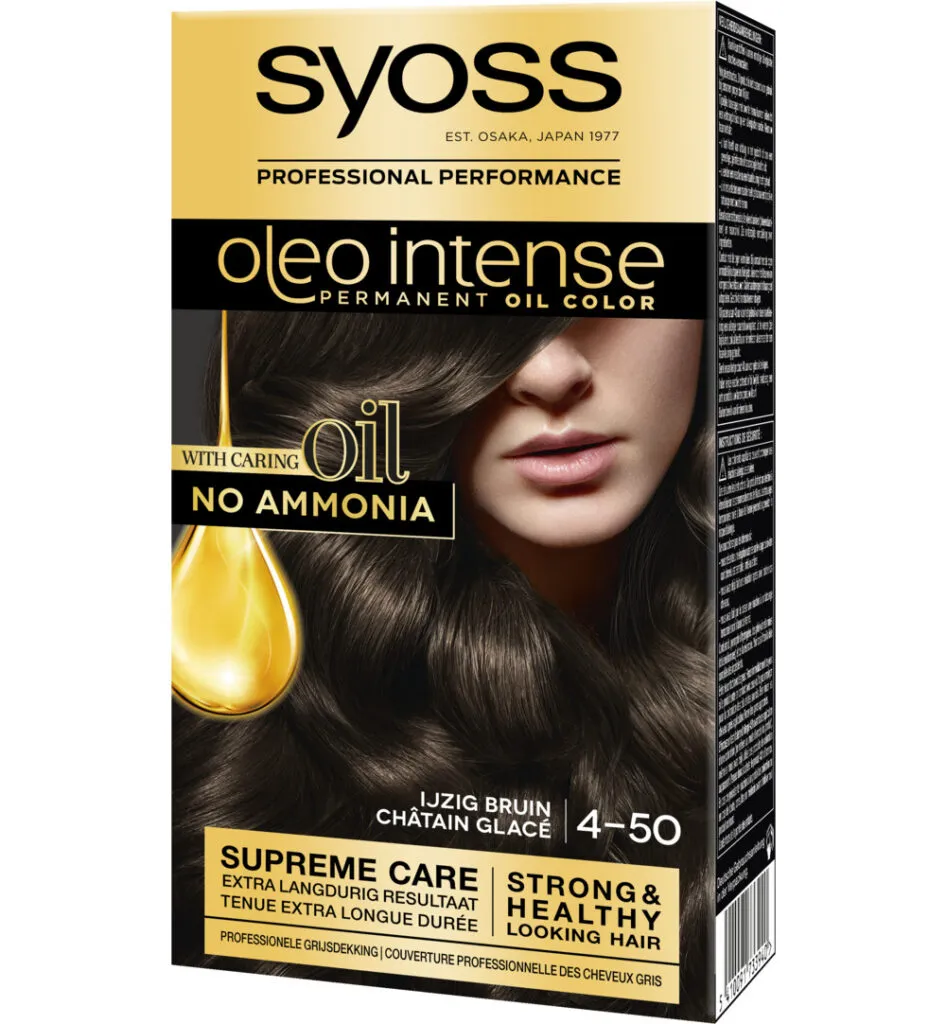 Syoss Color Oleo Intense 4-50 Ijzig Bruin Haarverf (1 set)