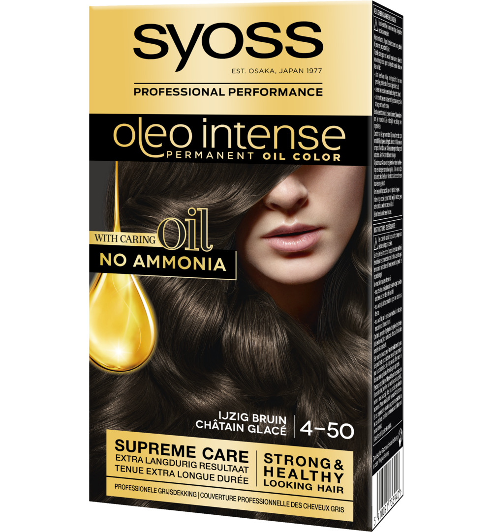 Syoss Color Oleo Intense 4-50 Ijzig Bruin Haarverf (1 set)