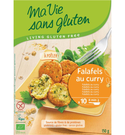 Ma Vie Sans Gluten Falafel Metgroente & Curry Glutenvrij Bio (150 gr)