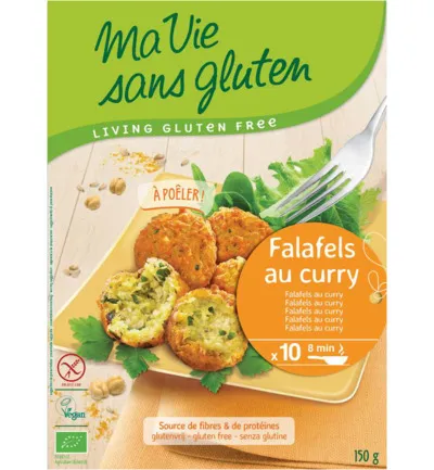 Ma Vie Sans Gluten Falafel Metgroente & Curry Glutenvrij Bio (150 gr)