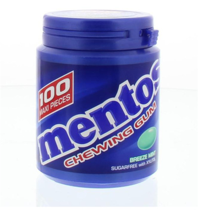 Mentos Gum breeze mint (100 stuks)