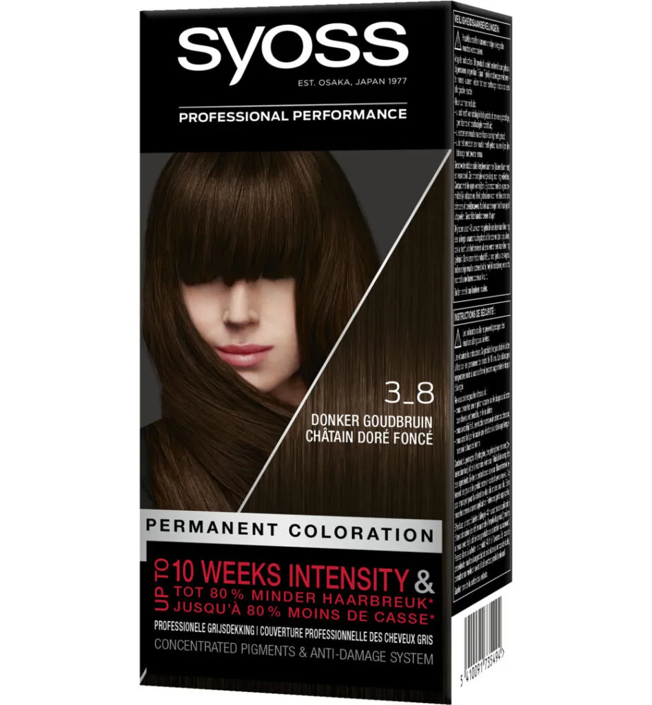 Syoss Color Baseline 3-8 Donker Goud (1 set)