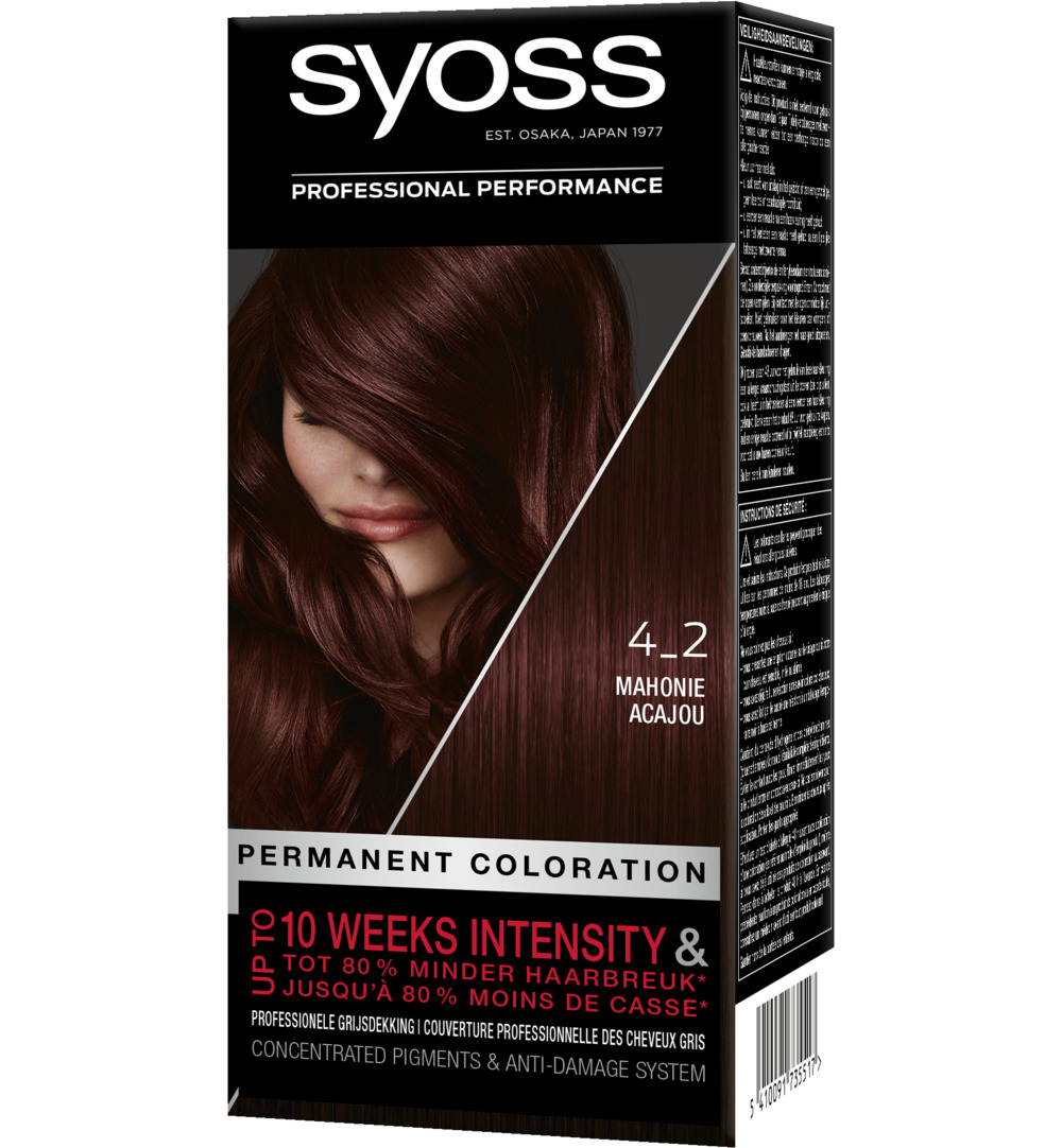Syoss Color baseline 4-2 mahonie haa (1 set)