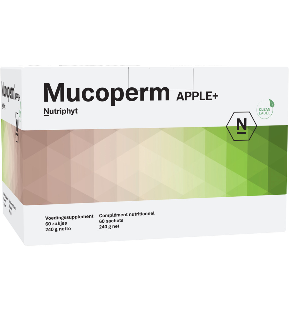 Nutriphyt Mucoperm apple+ (60 zakjes)