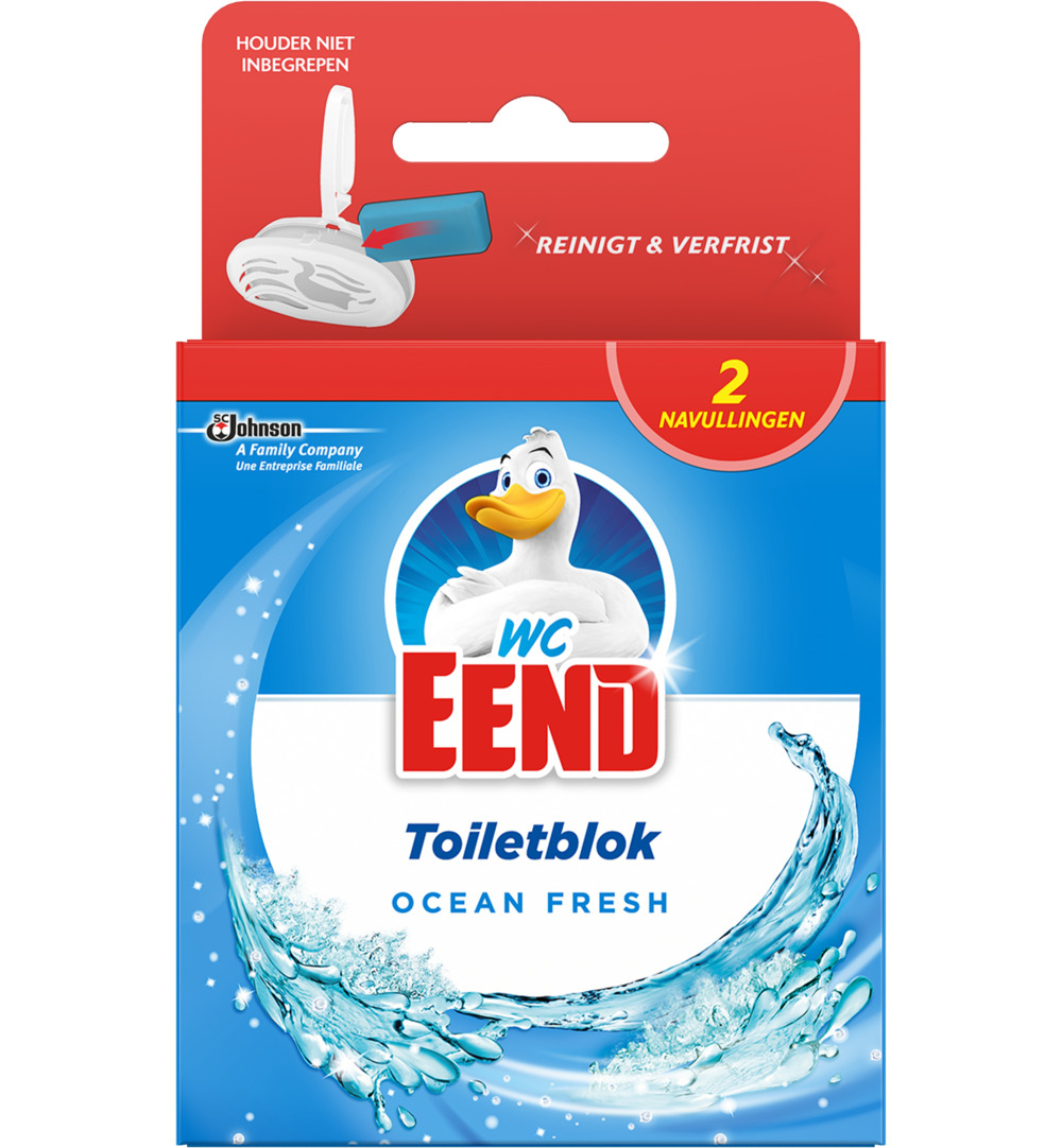 Wc Eend Blok ocean fresh navul (2 x 40 gr)