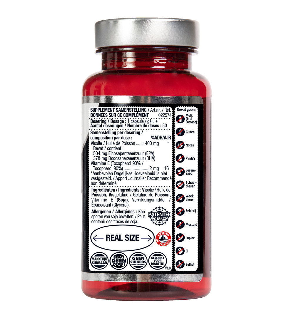 Lucovitaal Puur Omega 3 Koudwater Visolie (50 capsules)