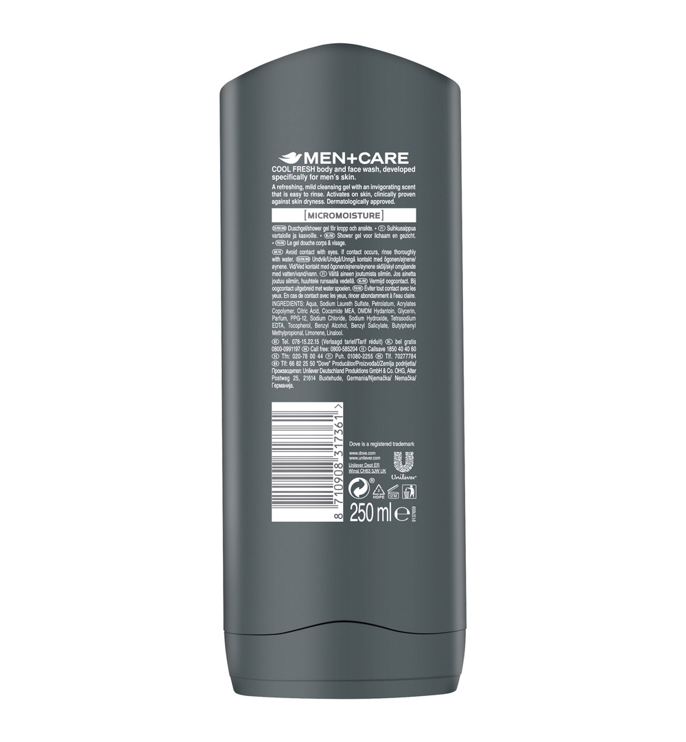 Dove Shower men cool fresh (250 ml) - image 2
