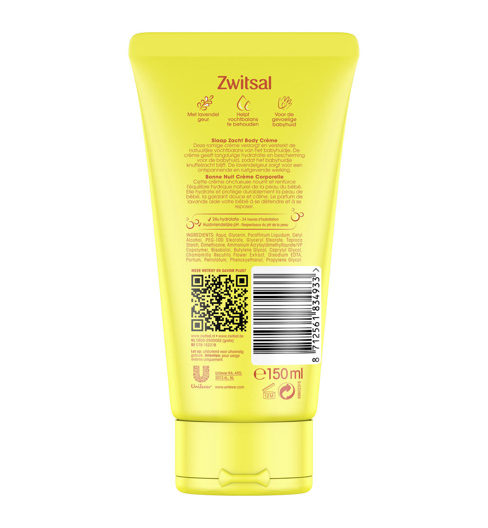 Zwitsal Bodycreme lavendel (150 ml) - image 3