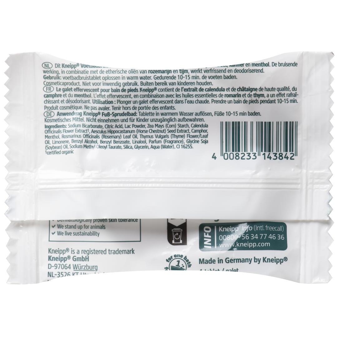 Kneipp Voetbadbruistablet single use (80 gr)