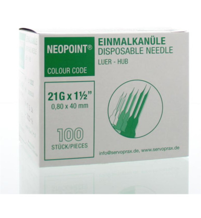 Neopoint Injectienaald steriel 0.8 x 40 (100 stuks)