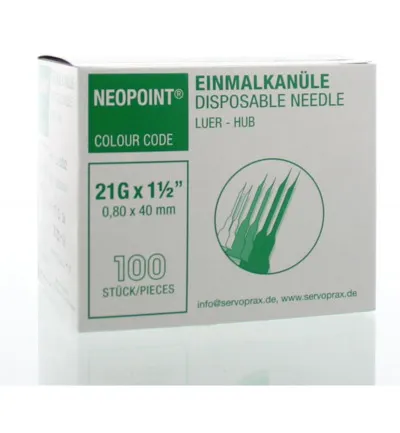 Neopoint Injectienaald steriel 0.8 x 40 (100 stuks)