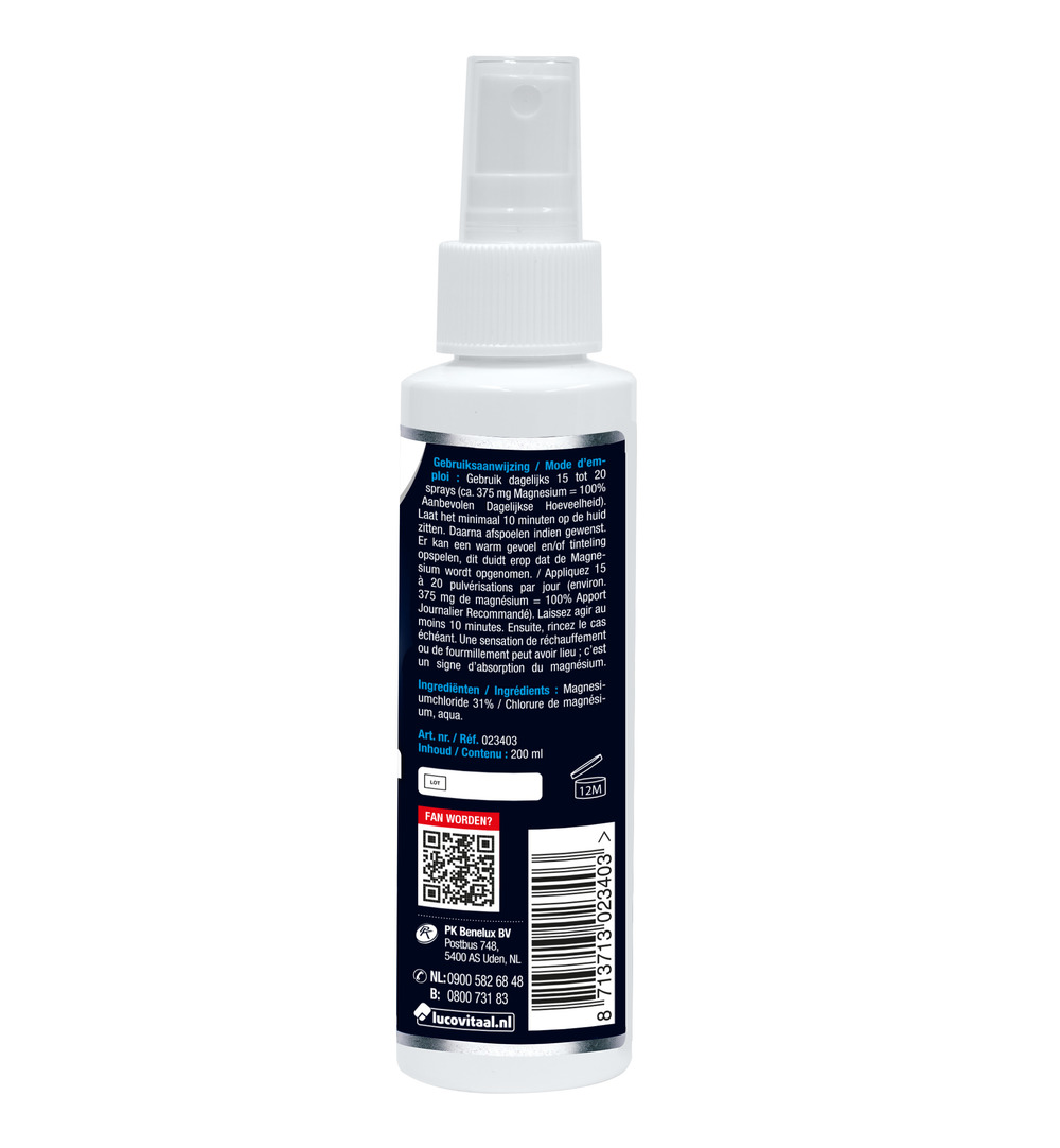 Lucovitaal Zechstein Magnesium Olie Spray (200 ml)