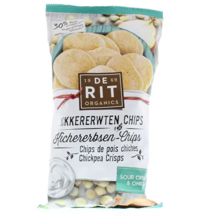 De Rit Kikkererwtenchips sour cream union bio (75 gr)