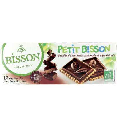 Bisson Petit Bisson Theebiscuit Pure Chocolade Bio (150 gr)