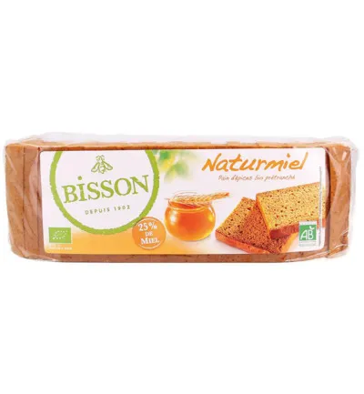 Bisson Naturmiel honingkoek bio (300 gr)