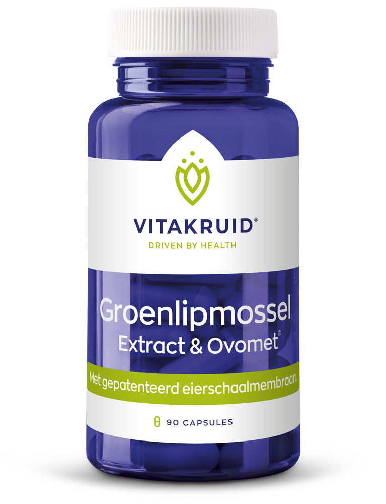 Vitakruid groenlipmossel Extract & Ovomet Eierschaalmembraam (90 vega capsules)